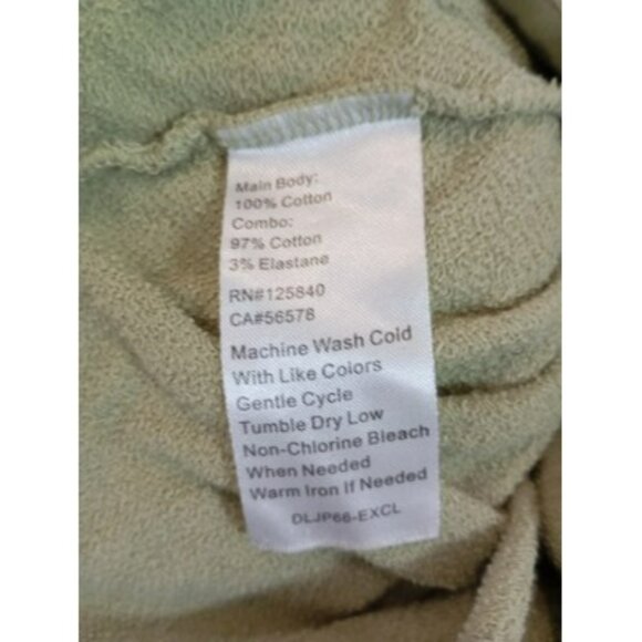 Intermix Hooded Romper Size P Green  With Drawstring Waist & Short Sleeves - Picture 3 of 13